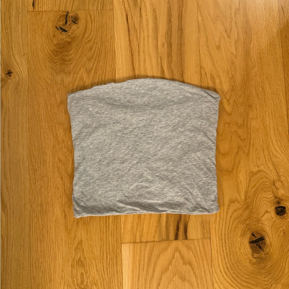 EUC Brandy Melville Grey Tube Top - Picture 2 of 5